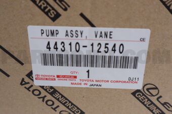 4431012540 Toyota PUMP ASSY, VANE