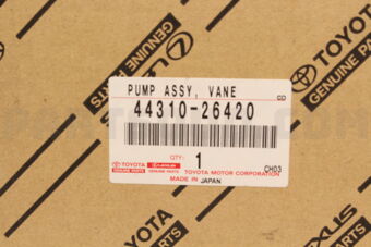 4431026420 Toyota PUMP ASSY, VANE