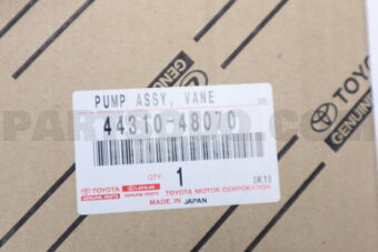 4431048070 Toyota PUMP ASSY, VANE
