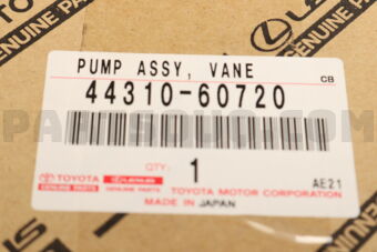 4431060720 PUMP ASSY, VANE