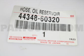 4434860320 HOSE, OIL RESERVOIR TO PUMP, NO.1