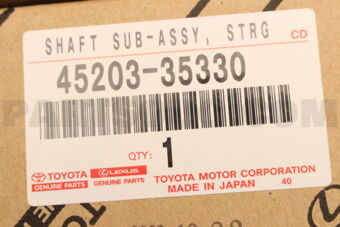 4520335330 SHAFT SUB-ASSY, STEERING INTERMEDIATE, NO.2