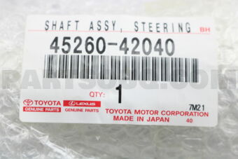 4526042040 SHAFT ASSY, STEERING INTERMEDIATE,