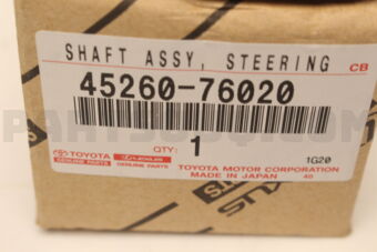 4526076020 Toyota SHAFT ASSY, STEERING INTERMEDIATE, NO.2