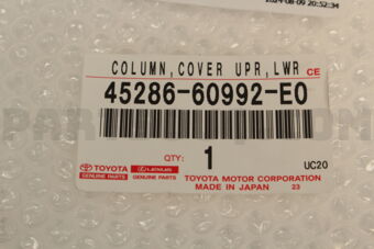4528660992E0 Toyota COVER, STEERING COLUMN