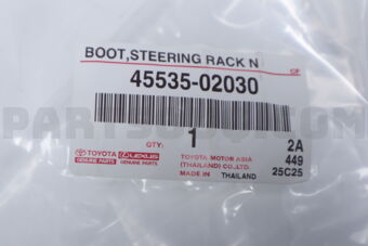 4553502030 BOOT, STEERING RACK, NO.1
