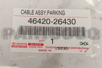 4642026430 CABLE ASSY, PARKING BRAKE, NO.2