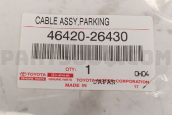 4642026430 Toyota CABLE ASSY, PARKING BRAKE, NO.2