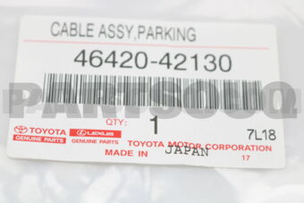 4642042130 CABLE ASSY, PARKING BRAKE, NO.2