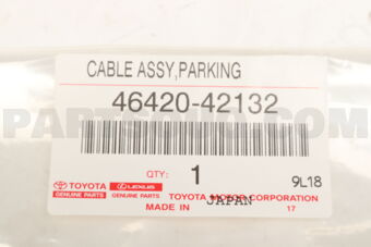 4642042132 Toyota CABLE ASSY, PARKING BRAKE, NO.2
