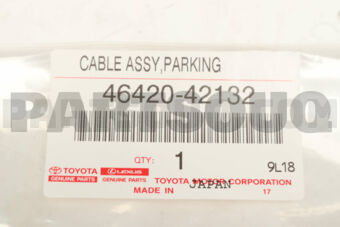 4642042132 CABLE ASSY, PARKING BRAKE, NO.2