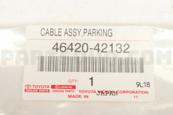 4642042132 CABLE ASSY, PARKING BRAKE, NO.2