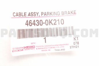 464300K210 CABLE ASSY  PARKING