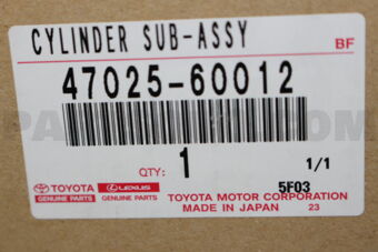 4702560012 CYLINDER SUB-ASSY, BRAKE MASTER