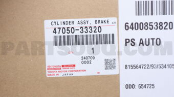 4705033320 CYLINDER ASSY, BRAKE