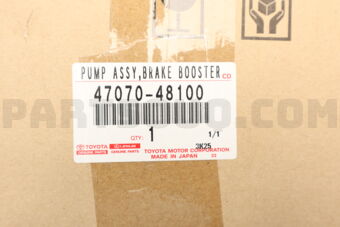 4707048100 Toyota PUMP ASSY, BRAKE