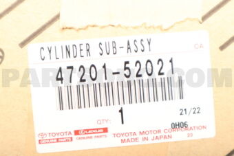 4720152021 CYLINDER SUB-ASSY, BRAKE MASTER