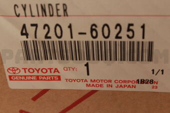 4720160251 CYLINDER SUB-ASSY, BRAKE MASTER
