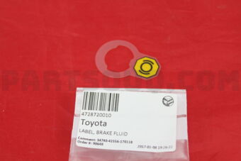 4728720010 LABEL, BRAKE FLUID INFORMATION