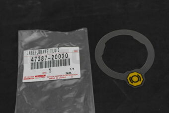4728720020 LABEL, BRAKE FLUID INFORMATION