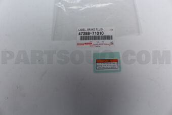 4728871010 LABEL  BRAKE FLUID
