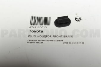 4749120020 PLUG, HOLE(FOR FRONT BRAKE)