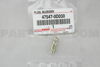 475470D030 PLUG, BLEEDER(FOR FRONT DISC BRAKE