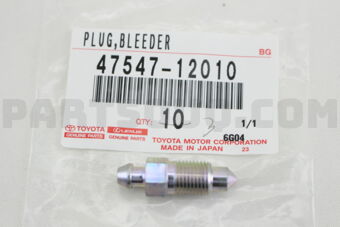 4754712010 PLUG,BLEEDER