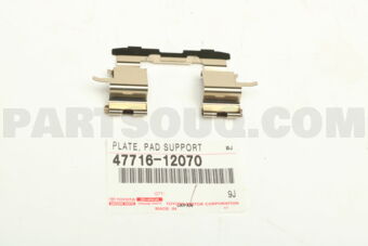 4771612070 PLATE, PAD SUPPORT, NO.1(FOR FRONT