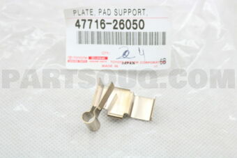 4771626050 PLATE, PAD SUPPORT, NO.1(FOR FRONT