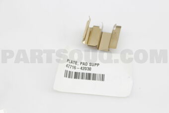 4771642030 PLATE, PAD SUPPORT, NO.1(FOR FRONT