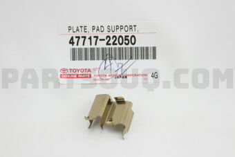 4771722050 PLATE, PAD SUPPORT, NO.2(FOR REAR 