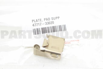 4771733020 PLATE, PAD SUPPORT, NO.1(FOR FRONT