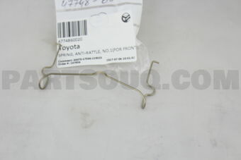 4774860020 SPRING, ANTI-RATTLE, NO.1(FOR FRON