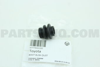 4777502130 BOOT, BUSH DUST(FOR FRONT DISC BRA