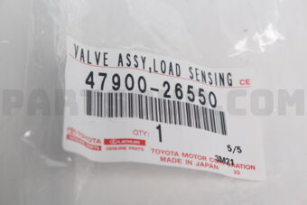4790026550 Toyota VALVE ASSY, LOAD SENSING W/SPRING
