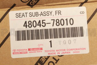 4804578010 Toyota SEAT SUB-ASSY, FRONT SPRING, W/INSULATOR, RH/LH