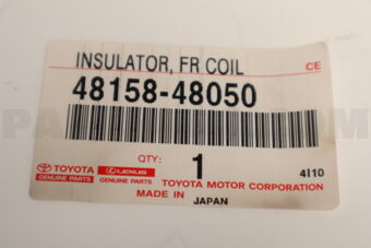 4815848050 Toyota INSULATOR, FRONT COIL SPRING, LOWER, RH/LH