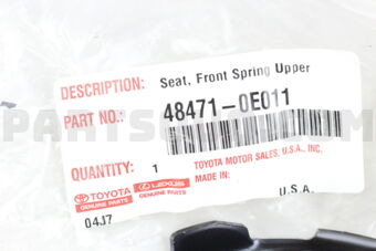 484710E011 SEAT, FRONT COIL SPRING, UPPER, RH