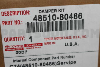 4851080486 ABSORBER ASSY, SHOCK, FRONT RH