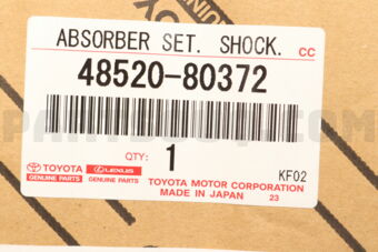 4852080372 ABSORBER ASSY, SHOCK, FRONT LH