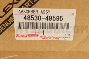 4853049595 ABSORBER ASSY, SHOCK, REAR RH