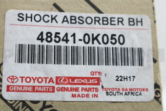 485410K050 ABSORBER ASSY, SHOCK, REAR LH