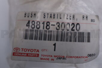 4881830020 Toyota BUSH, STABILIZER(FOR REAR)