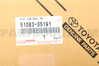 5108335191 Toyota STEP SUB-ASSY, RH