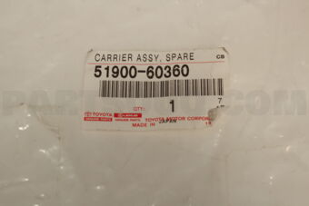 5190060360 Toyota CARRIER ASSY, SPARE