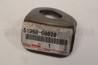 5196860020 Toyota HOOK SUB-ASSY, TRANSPORT, REAR LH