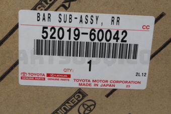 5201960042 BAR SUB-ASSY, REAR BUMPER, RH
