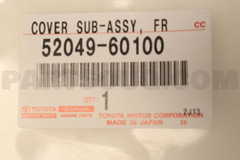 5204960100 COVER SUB-ASSY, FRONT BUMPER WINCH