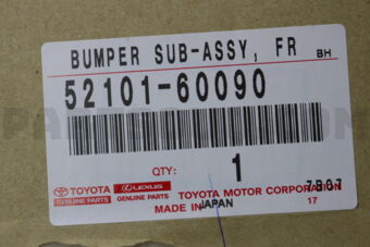 5210160090 BAR, FRONT BUMPER